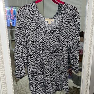 Michael Kors Black and White Blouse